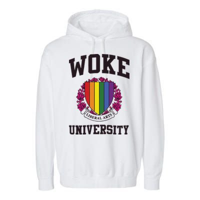 Woke University Garment-Dyed Fleece Hoodie