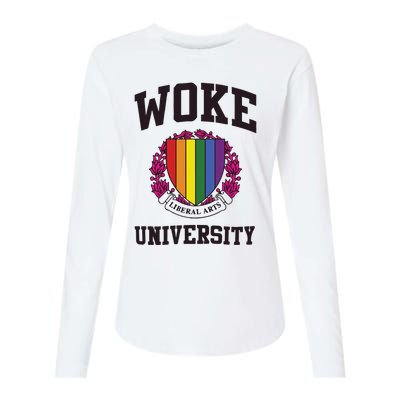 Woke University Womens Cotton Relaxed Long Sleeve T-Shirt