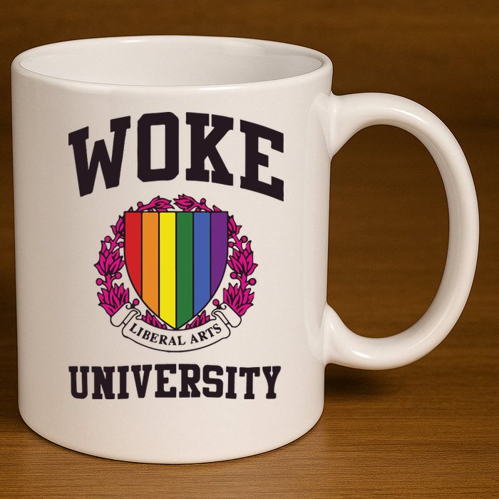 Woke University 11oz C Handle Ceramic Mug