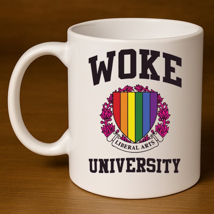 Woke University 11oz C Handle Ceramic Mug