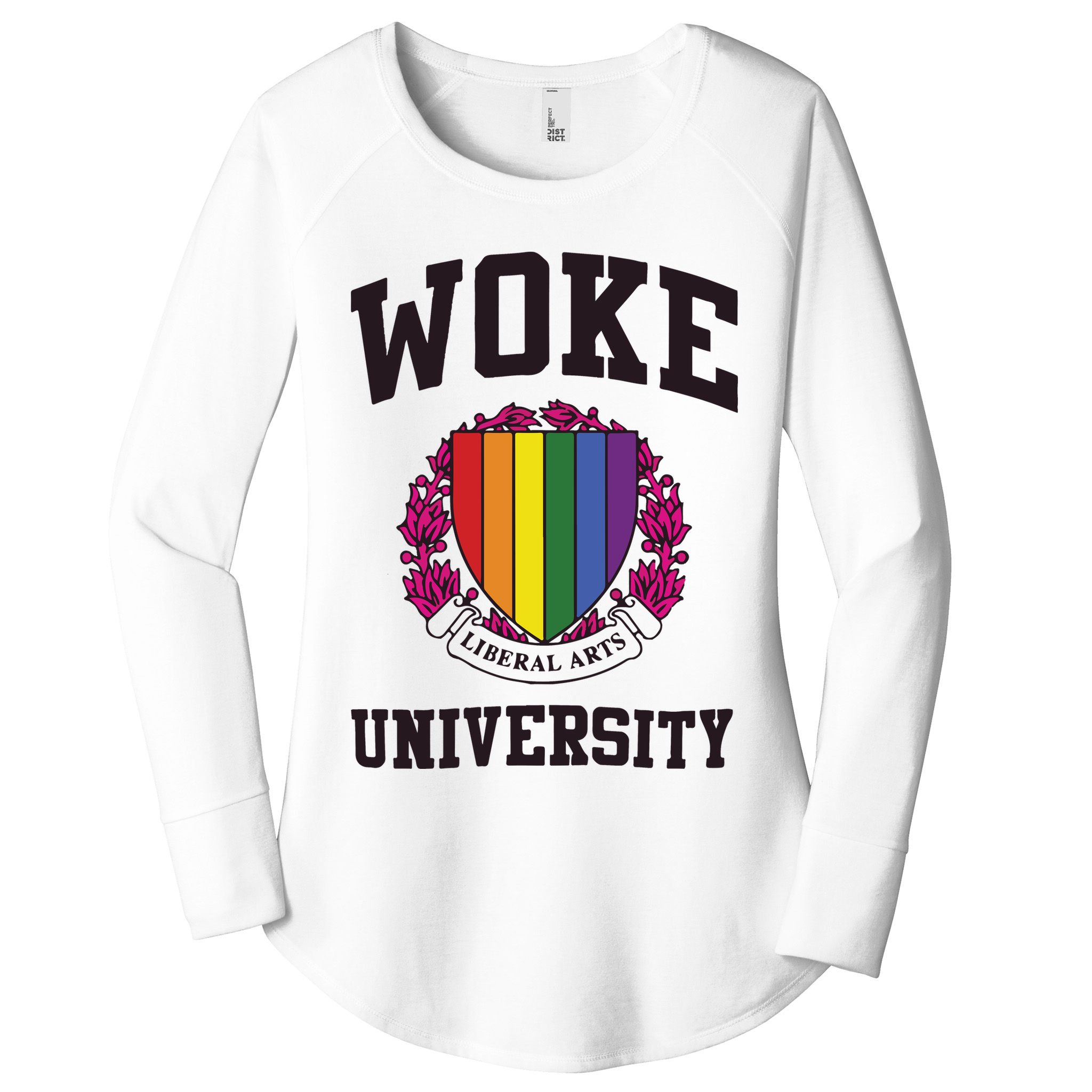 Woke University Women's Perfect Tri Tunic Long Sleeve Shirt