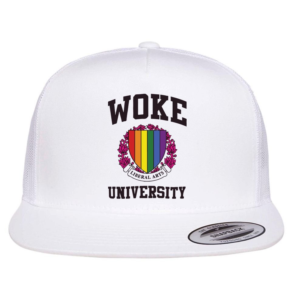 Woke University Flat Bill Trucker Hat