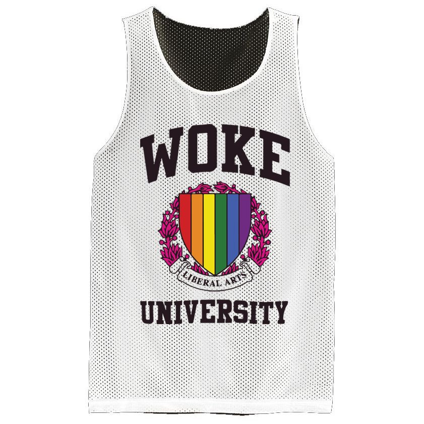 Woke University Mesh Reversible Basketball Jersey Tank