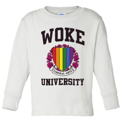 Woke University Toddler Long Sleeve Shirt