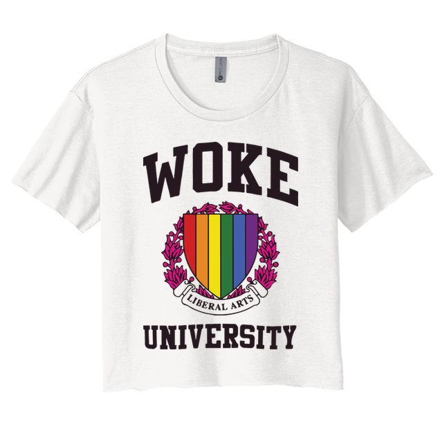 Woke University Crop Top
