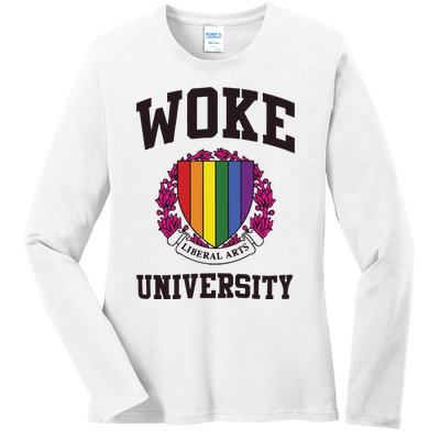 Woke University Ladies Long Sleeve Shirt