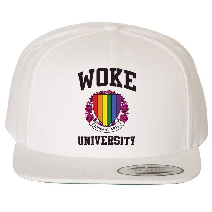 Woke University Wool Snapback Cap