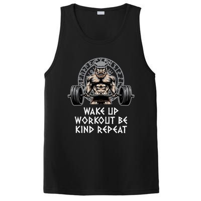 Wake Up Workout Be Kind Gym Motivational Quote Fitness Gift PosiCharge Competitor Tank