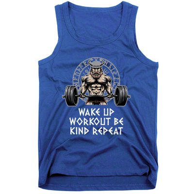 Wake Up Workout Be Kind Gym Motivational Quote Fitness Gift Tank Top