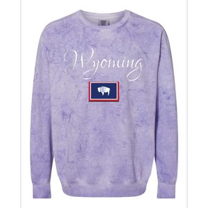 Wyoming Usa Colorblast Crewneck Sweatshirt