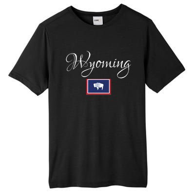 Wyoming Usa Tall Fusion ChromaSoft Performance T-Shirt