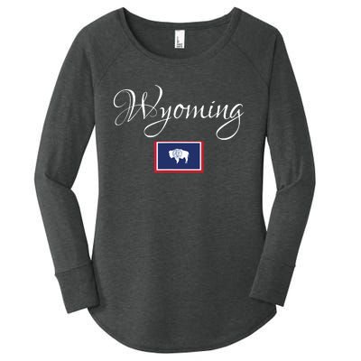 Wyoming Usa Women's Perfect Tri Tunic Long Sleeve Shirt