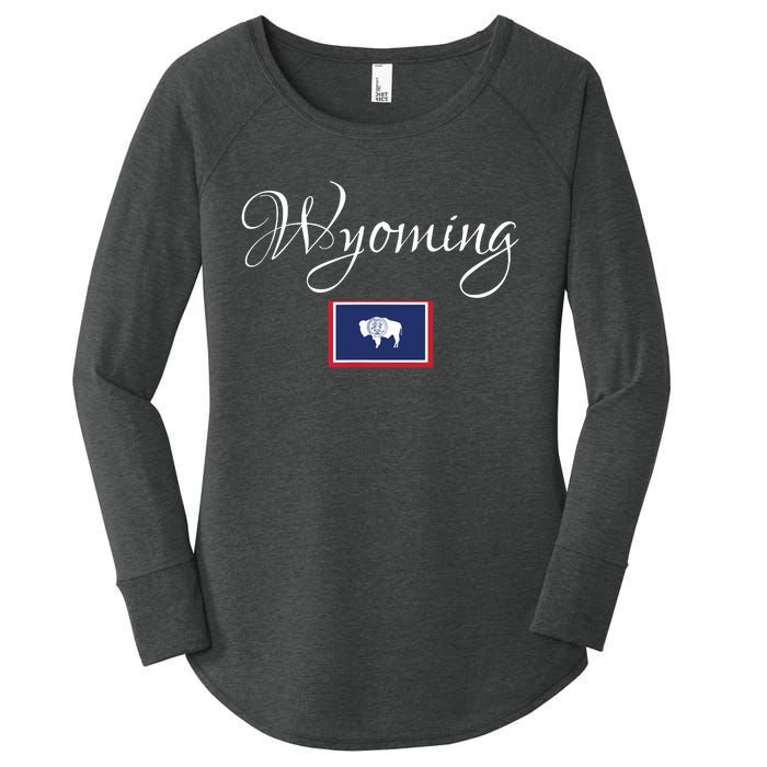 Wyoming Usa Women's Perfect Tri Tunic Long Sleeve Shirt