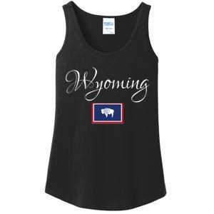 Wyoming Usa Ladies Essential Tank