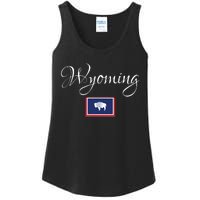 Wyoming Usa Ladies Essential Tank