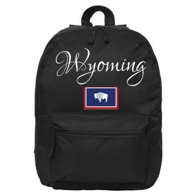 Wyoming Usa 16 in Basic Backpack