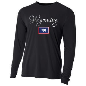 Wyoming Usa Cooling Performance Long Sleeve Crew