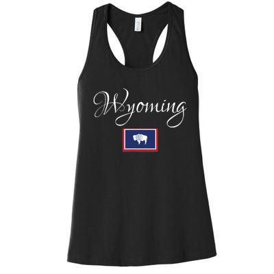 Wyoming Usa Women's Racerback Tank