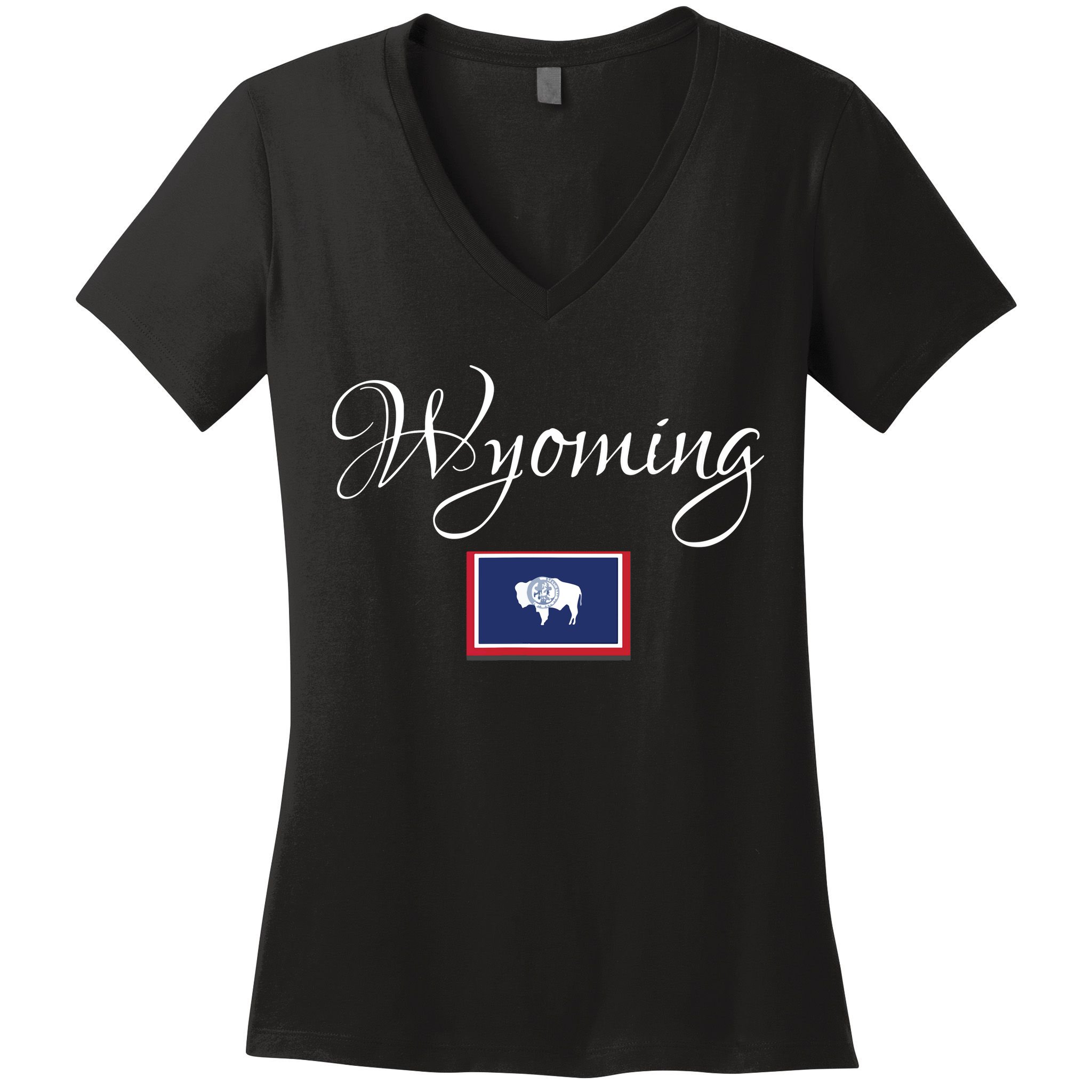 Wyoming Usa Women's V-Neck T-Shirt