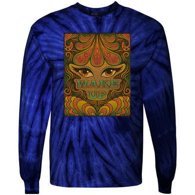 Wake Up Tie-Dye Long Sleeve Shirt