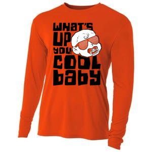 WhatS Up You Cool Baby Onesie Cooling Performance Long Sleeve Crew