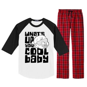 WhatS Up You Cool Baby Onesie Raglan Sleeve Pajama Set