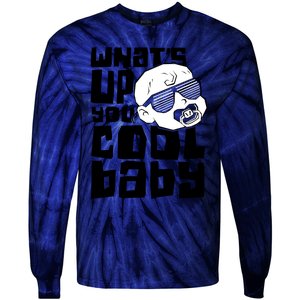 WhatS Up You Cool Baby Onesie Tie-Dye Long Sleeve Shirt