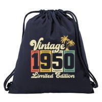 Wo Vintage 1950 Funny 73 Years Old 73rd Birthday Gift  Wo V-Neck Drawstring Bag