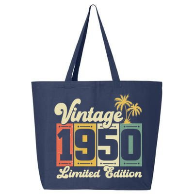 Wo Vintage 1950 Funny 73 Years Old 73rd Birthday Gift  Wo V-Neck 25L Jumbo Tote