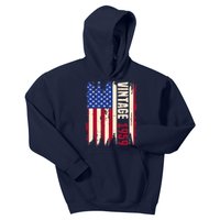 Wo Vintage 1959 American Flag USA 64th Birthday 64 Years Old Kids Hoodie