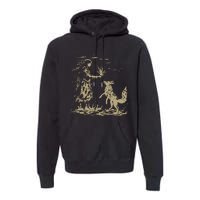 Witch Vintage 90s Spiritual Graphic Premium Hoodie