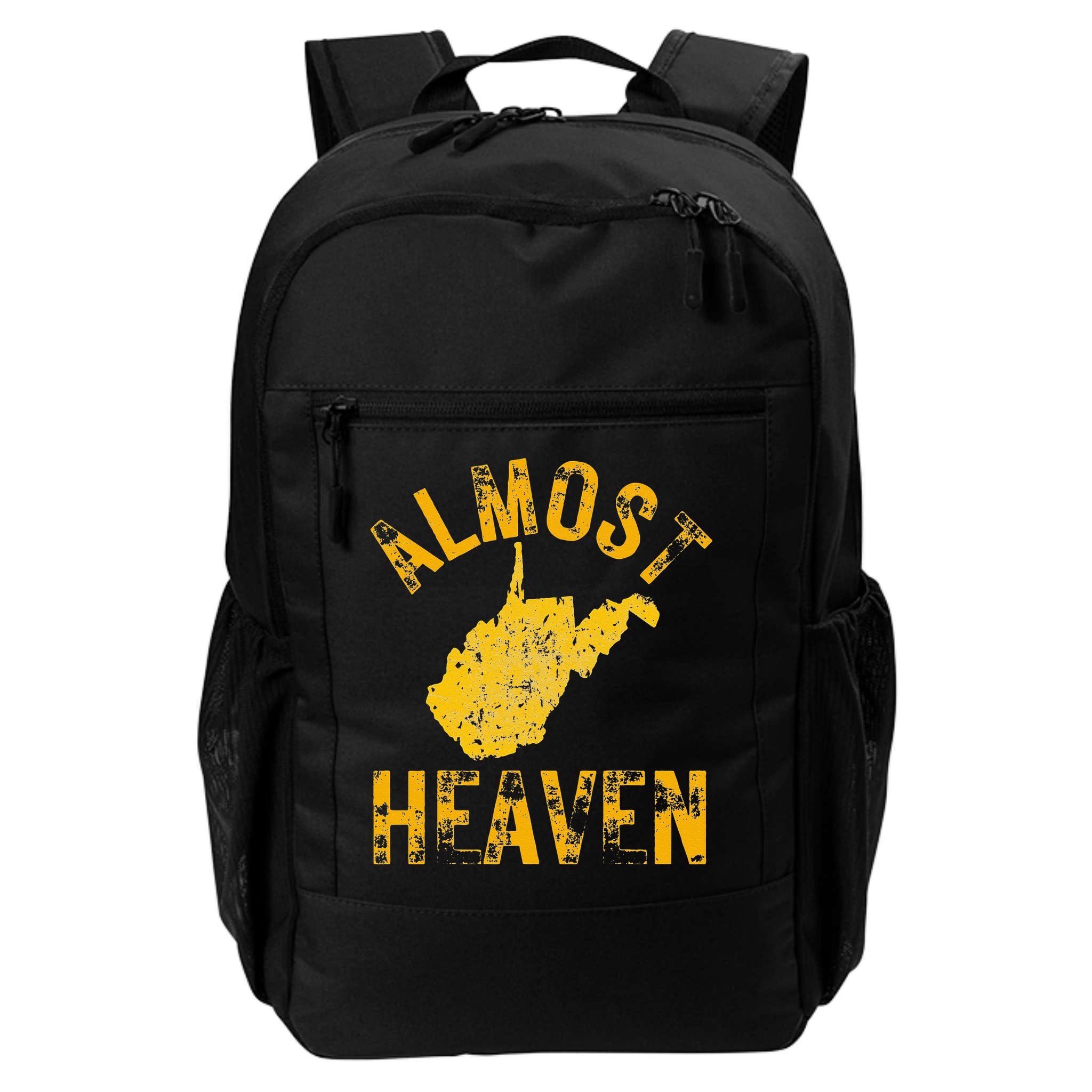 West Virginia Almost Heaven WV Map Home 304 Vintage Backpack