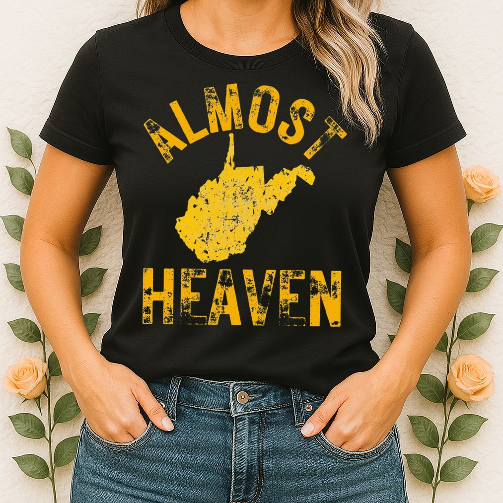 West Virginia Almost Heaven WV Map Home 304 Vintage Womens T-Shirt