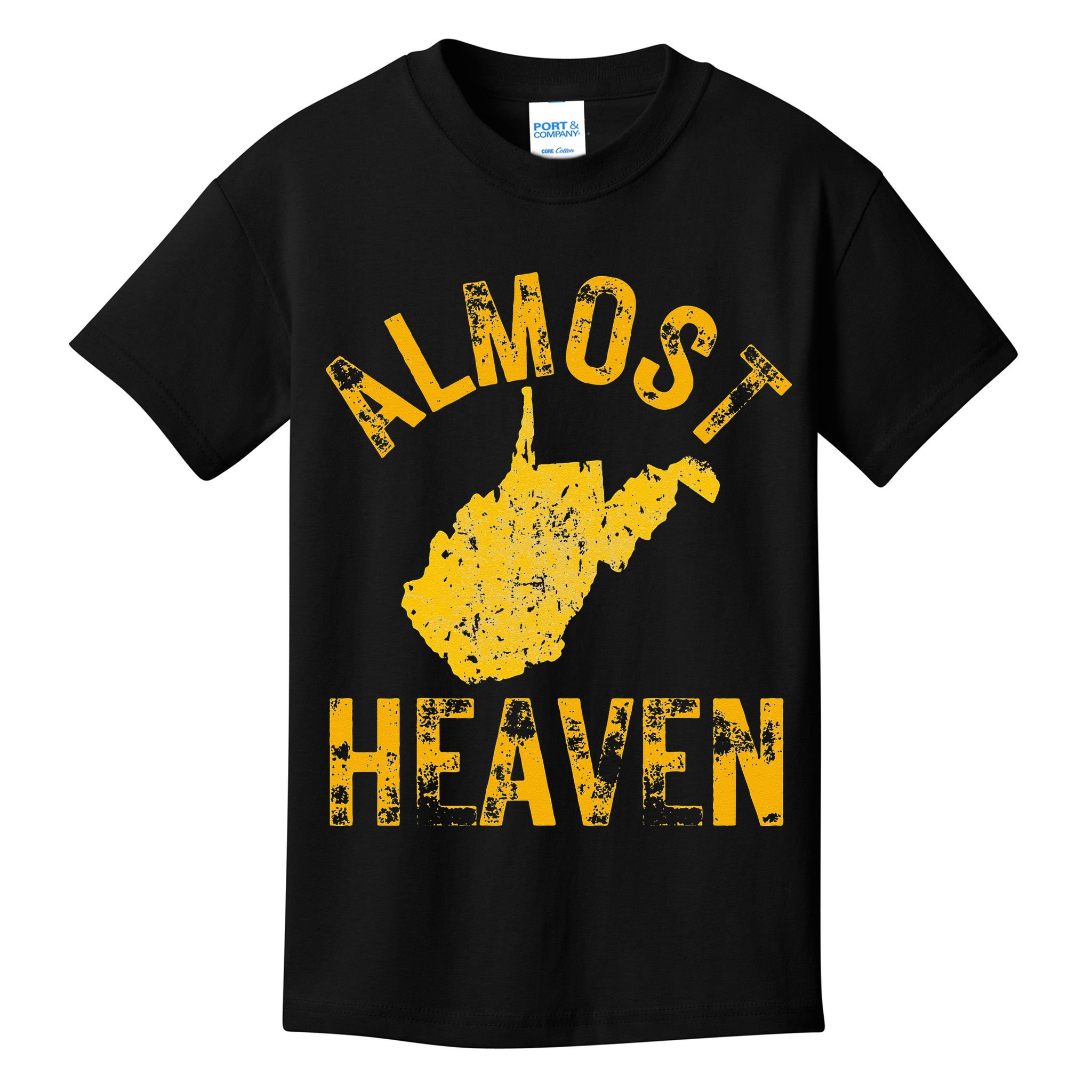 West Virginia Almost Heaven WV Map Home 304 Vintage Kids T-Shirt