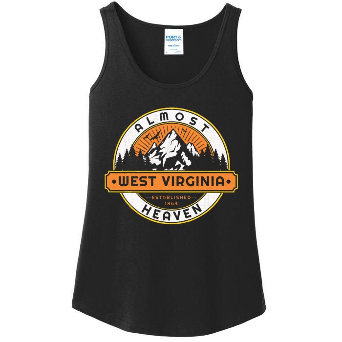 West Virginia Almost Heaven Nature Hiking Outdoors Ladies Essential Tank