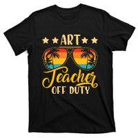 Wo Vintage Art Teacher Off Duty Last Day Of School Summer T-Shirt