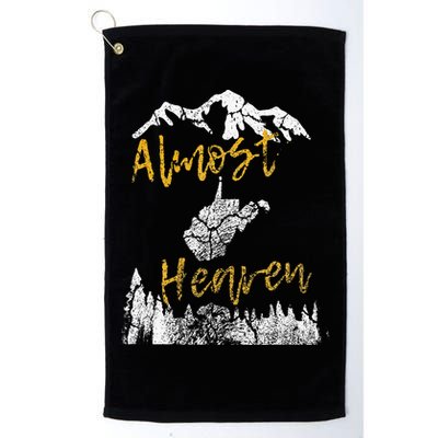 West Virginia Almost Heaven State Map WV Bear Mountains Home Golf Towel