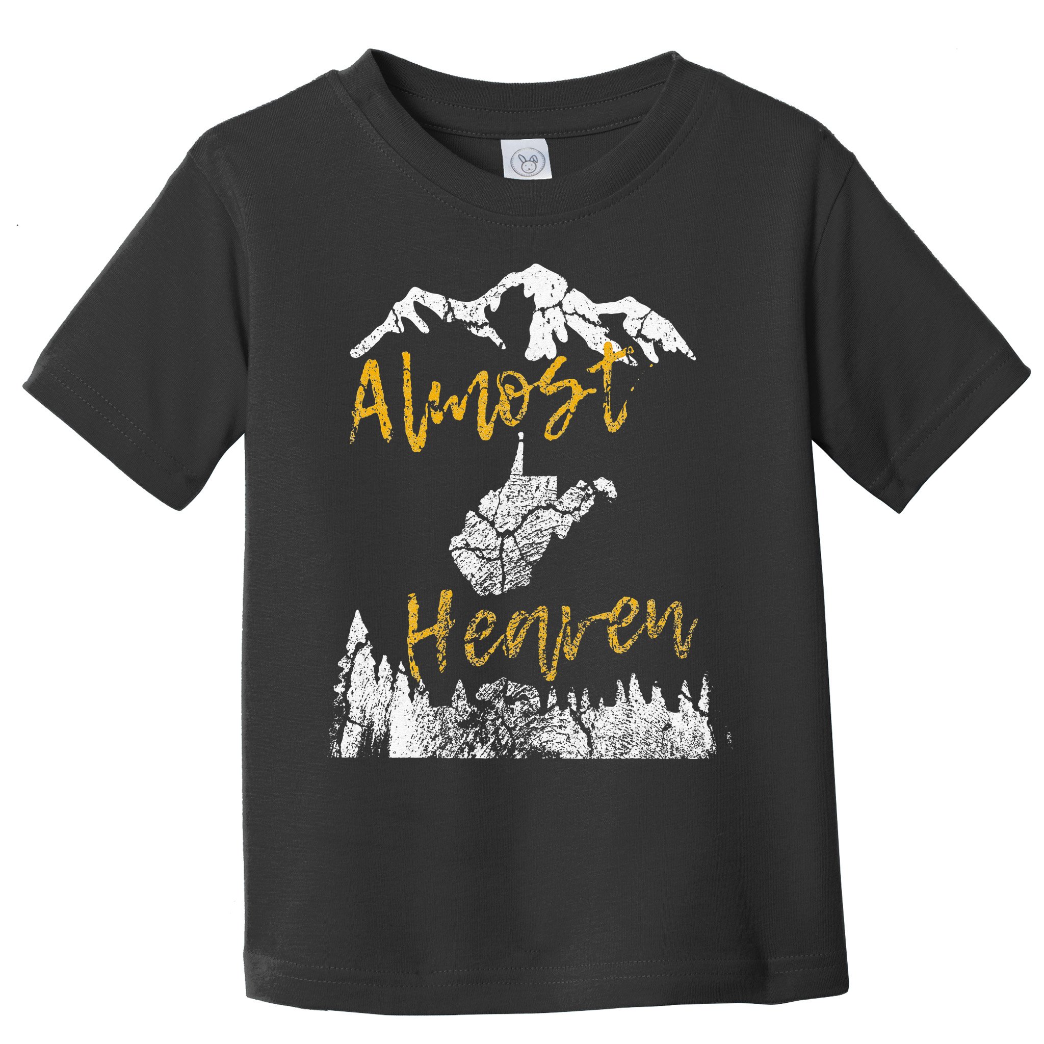 West Virginia Almost Heaven State Map WV Bear Mountains Home Toddler T-Shirt