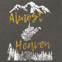 West Virginia Almost Heaven State Map WV Bear Mountains Home Cotton Canvas Backpack