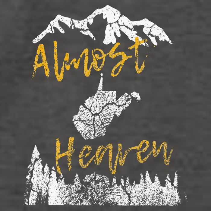 West Virginia Almost Heaven State Map WV Bear Mountains Home Vector Backpack