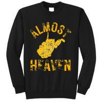 West Virginia Almost Heaven WV Map Home 304 Vintage Sweatshirt