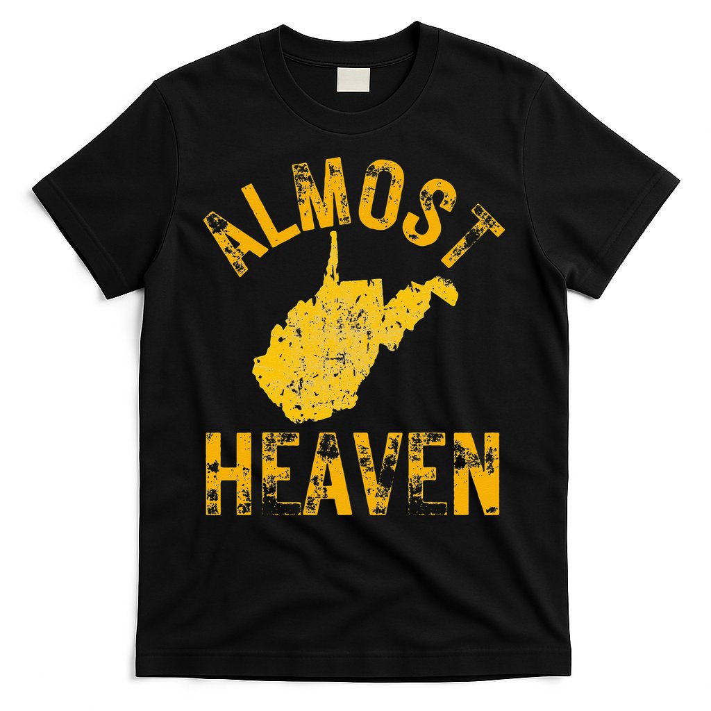 West Virginia Almost Heaven WV Map Home 304 Vintage T-Shirt