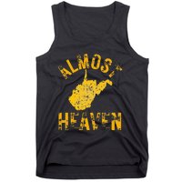 West Virginia Almost Heaven WV Map Home 304 Vintage Tank Top