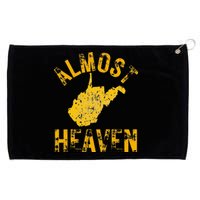 West Virginia Almost Heaven WV Map Home 304 Vintage Grommeted Golf Towel