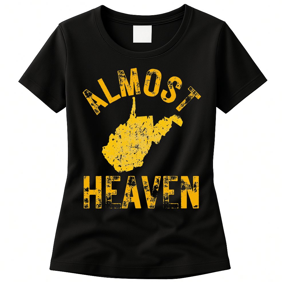 West Virginia Almost Heaven WV Map Home 304 Vintage Womens T-Shirt