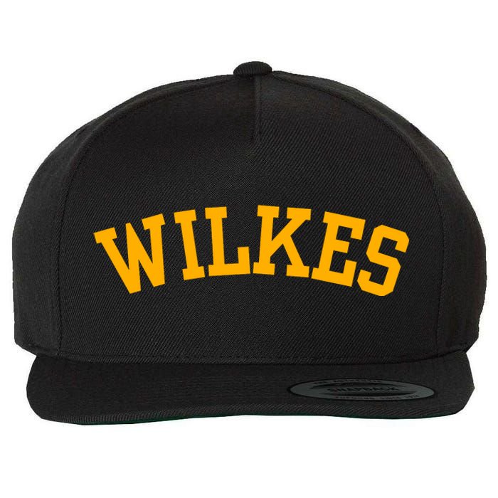 Wilkes Vintage Arch University Retro Wool Snapback Cap