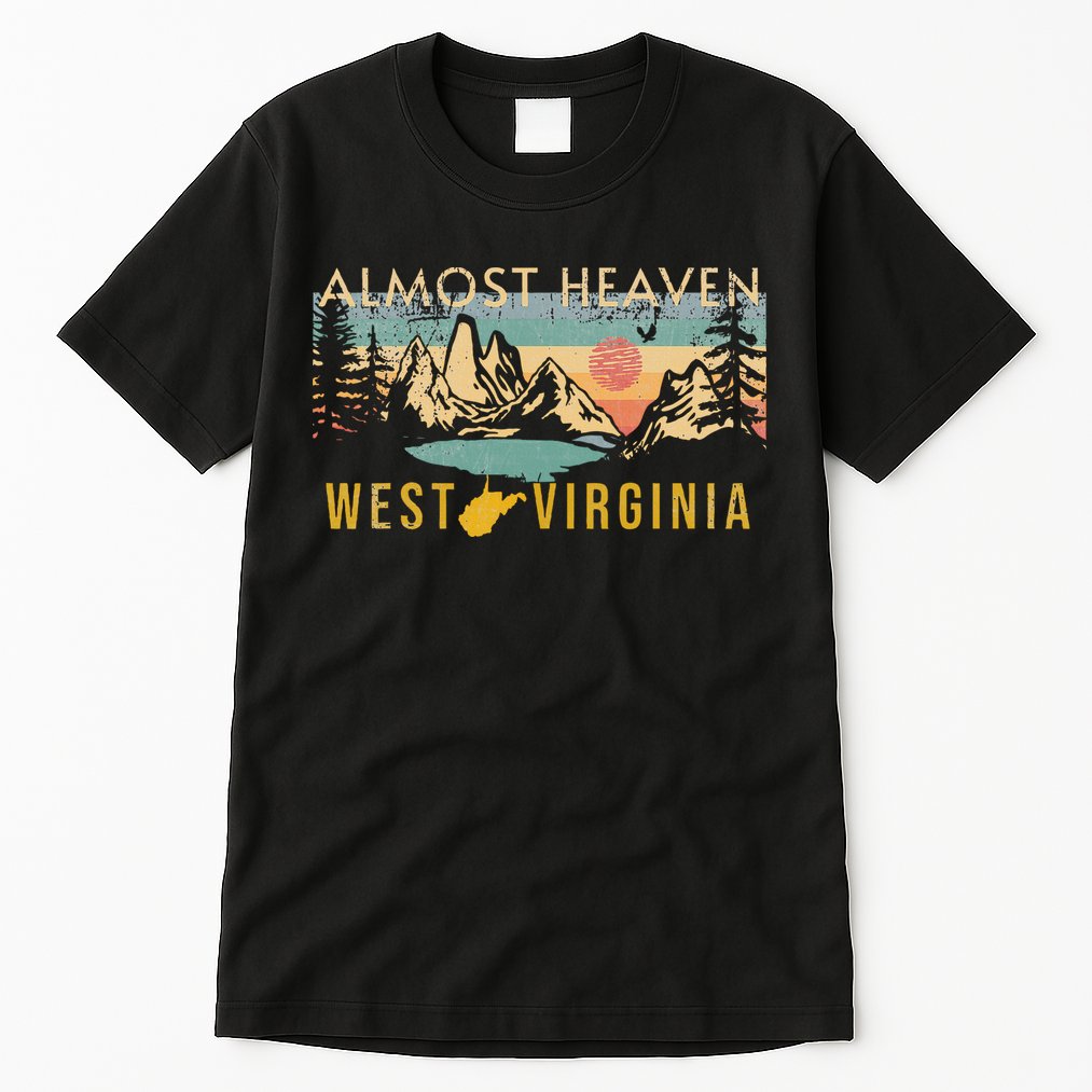 West Virginia Almost Heaven Tall T-Shirt