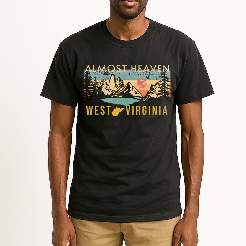West Virginia Almost Heaven Tall T-Shirt
