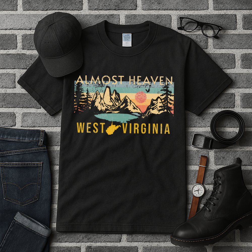 West Virginia Almost Heaven Tall T-Shirt