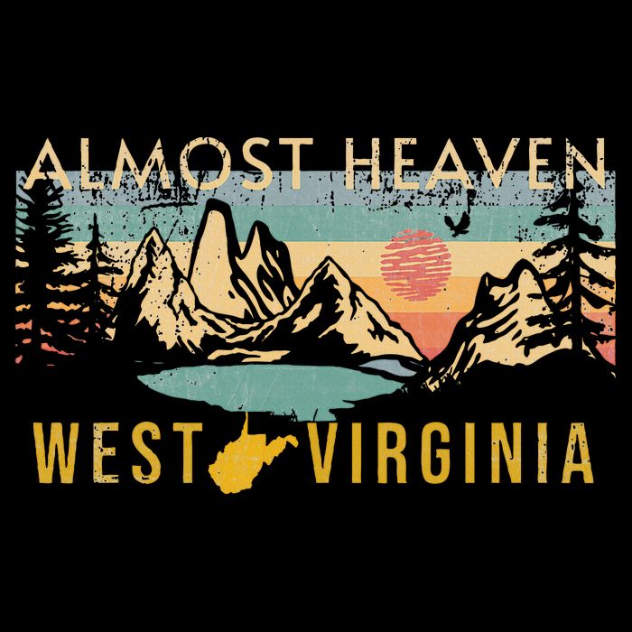 West Virginia Almost Heaven Tall T-Shirt